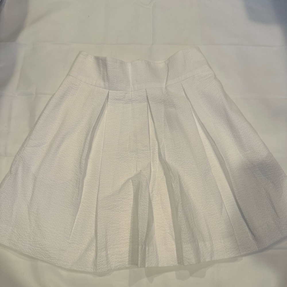 Lauren James White Pleated Skirt